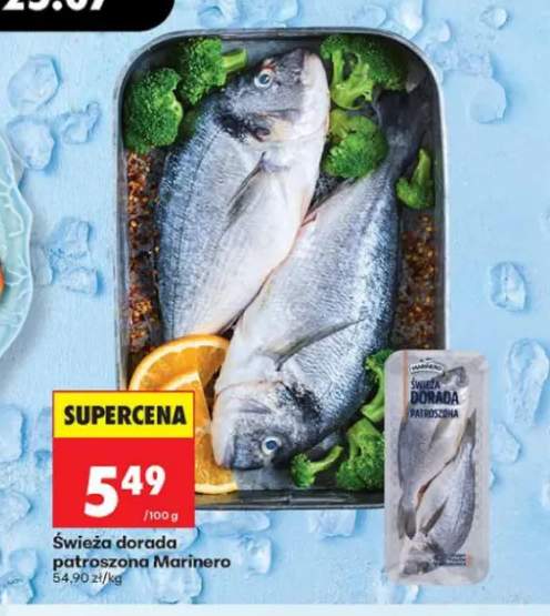 Świeża dorada patroszona Marinero
