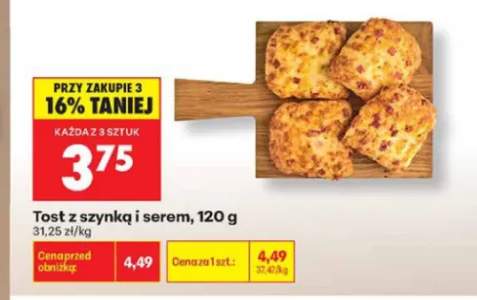 Tost z szynką i serem