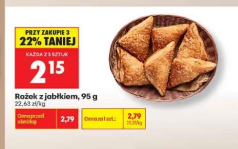 Rożek z jabłkiem