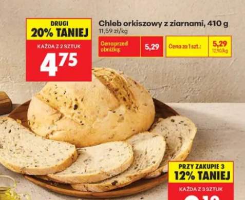 Chleb orkiszowy z ziarnami