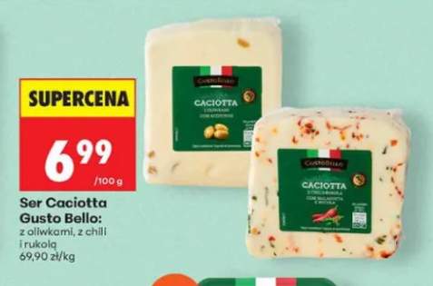 Ser Caciotta z oliwkami GustoBello