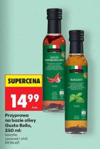 Przyprawa na bazie oliwy Gusto Bello bazylia +1 wariant
