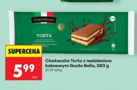 Ciasteczka Torta z nadzieniem kakaowym Gusto Bello