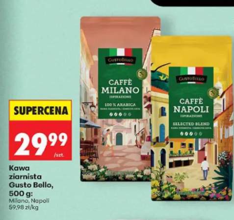 Kawa ziarnista Gusto Bello Caffè Milano +1 wariant