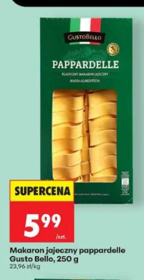 Makaron jajeczny pappardelle Gusto Bello
