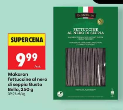 Makaron fettuccine al nero di seppia Gusto Bello