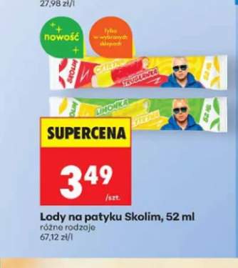 Lody na patyku Skolim limonka cytryna