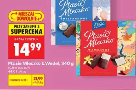 Ptasie Mleczko E.Wedel śmietankowe +1 wariant