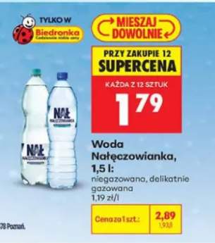 Woda Nałęczowianka delikatnie gazowana