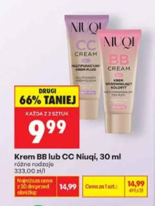 Krem BB Niuqi +1 wariant