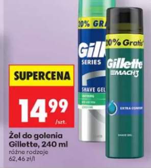 Żel do golenia Gillette Series Soothing +1 wariant