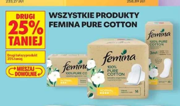 Produkty Femina Pure Cotton +2 warianty