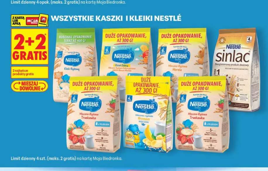 Kaszki i kleiki Nestlé +5 wariantów