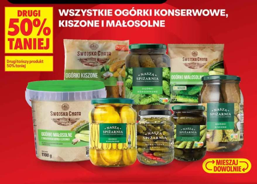 Ogórki konserwowe Nasza Spiżarnia +5 wariantów