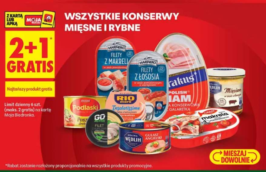 Konserwy mięsne i rybne +7 wariantów