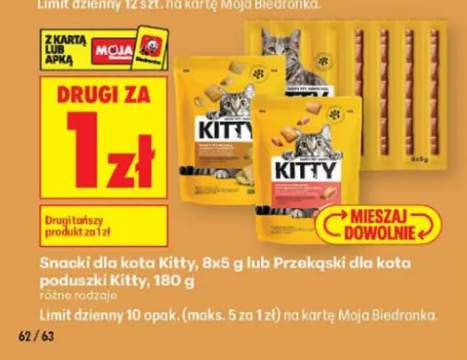 Snacki dla kota Kitty 8-pak +1 wariant