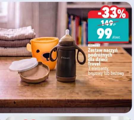 Zestaw naczyń podróżnych dla dzieci Travel Kidnort
