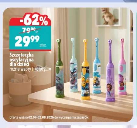 Szczoteczka oscylacyjna dla dzieci