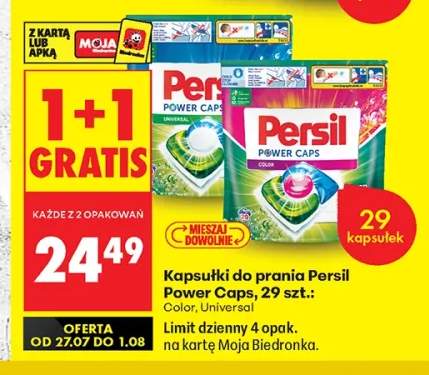 Kapsułki do prania Persil Power Caps Color +1 wariant