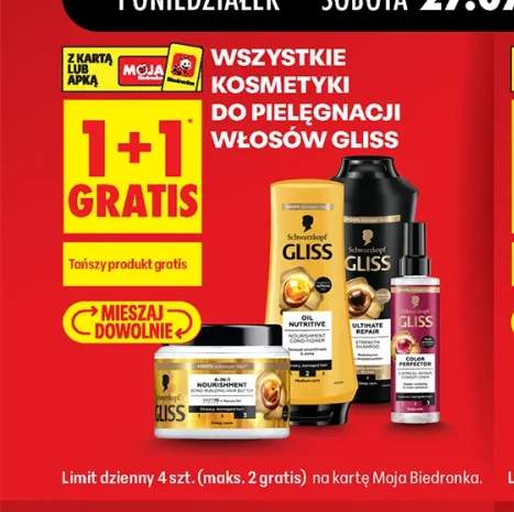 Kosmetyki do pielęgnacji włosów Gliss +3 warianty