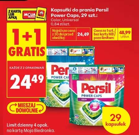 Kapsułki do prania Persil Power Caps Color +1 wariant
