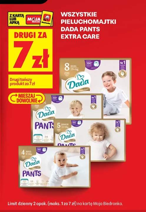 Pieluchomajtki Dada Pants Extra Care +3 warianty