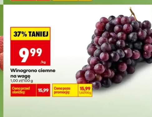 Winogrono ciemne na wagę