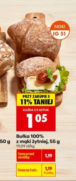 Bułka 100% z mąki żytniej