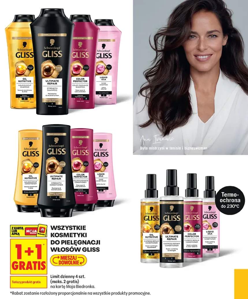 Szampon do włosów Schwarzkopf Gliss Ultimate Repair +8 wariantów