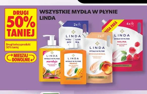 Mydła w płynie Linda +3 warianty