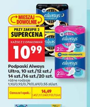 Podpaski Always Ultra