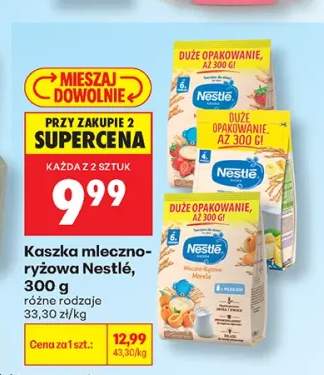 Kaszka mleczno-ryżowa Nestlé 5 owoców +1 wariant