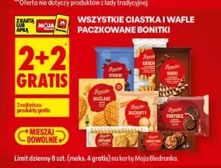 Ciastka i wafle paczkowane Bonitki +2 warianty