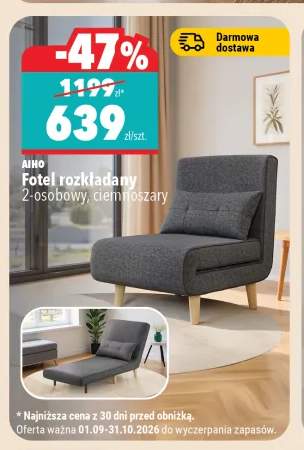 Fotel rozkładany 2-osobowy Aiho
