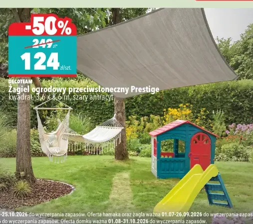 Żagiel ogrodowy przeciwsłoneczny Prestige Decoteam