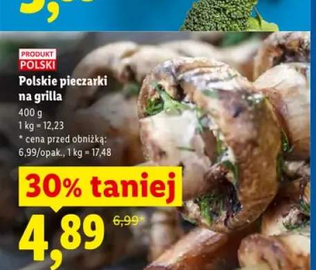 pieczarki na grilla