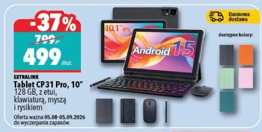 Tablet Extralink CP31 Pro 10" 128GB z etui klawiaturą myszą i rysikiem
