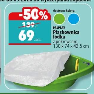 Piaskownica łódka z pokrowcem Palplay