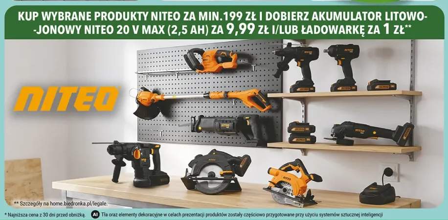 Akumulator litowo-jonowy Niteo 20V MAX +1 wariant