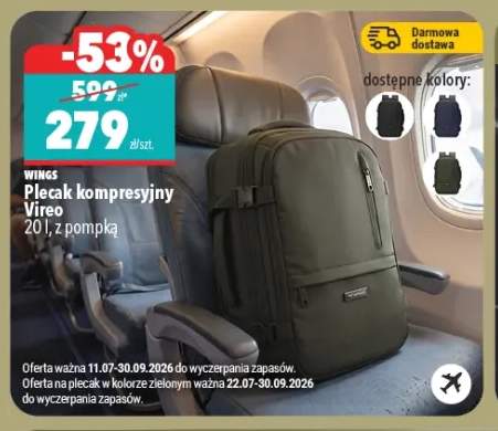 Plecak kompresyjny Wings Vireo 20 l z pompką