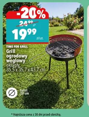 Grill ogrodowy węglowy okrągły Time for