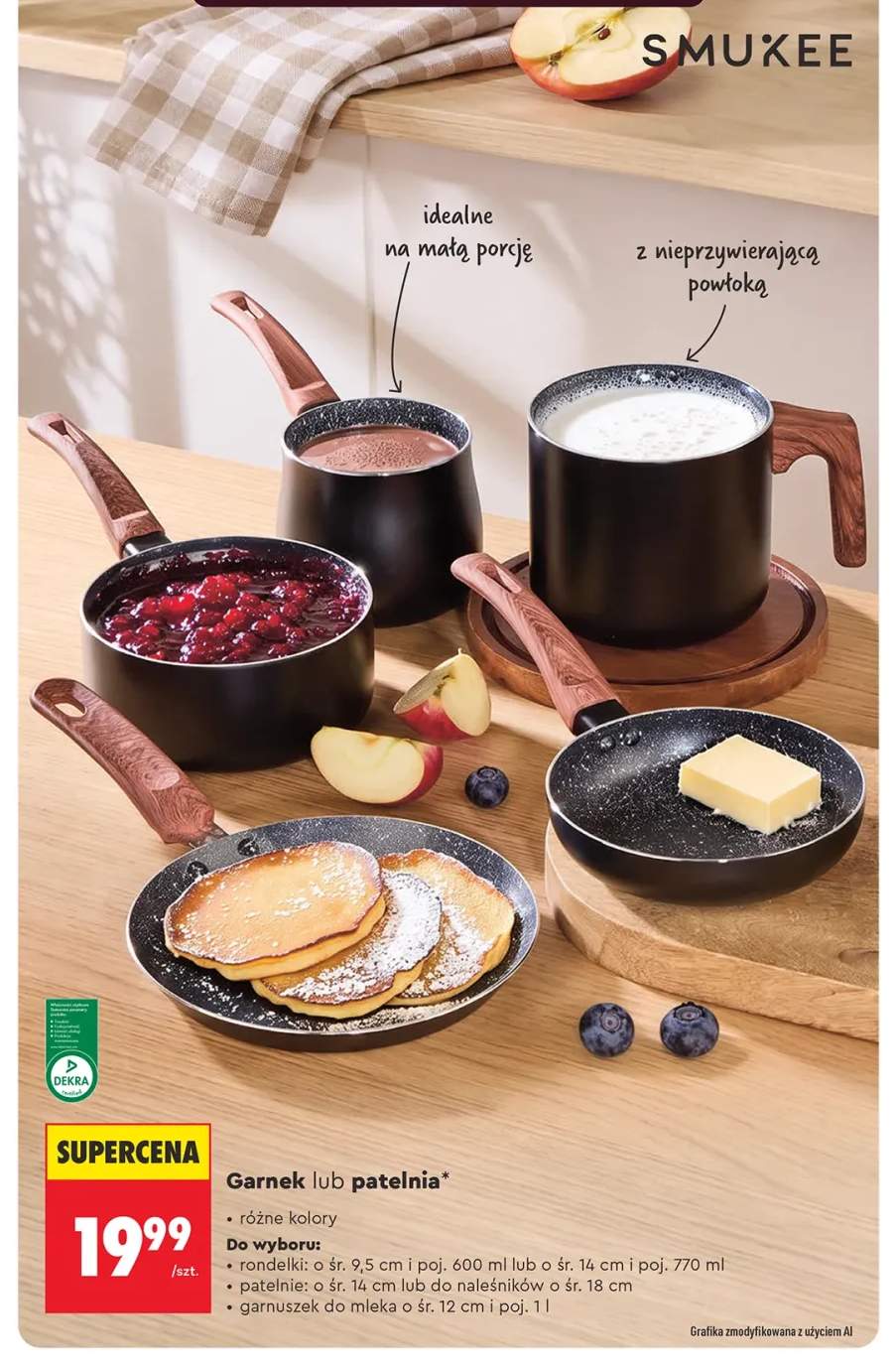 Rondelek Smukee 9,5 cm 600 ml +4 warianty