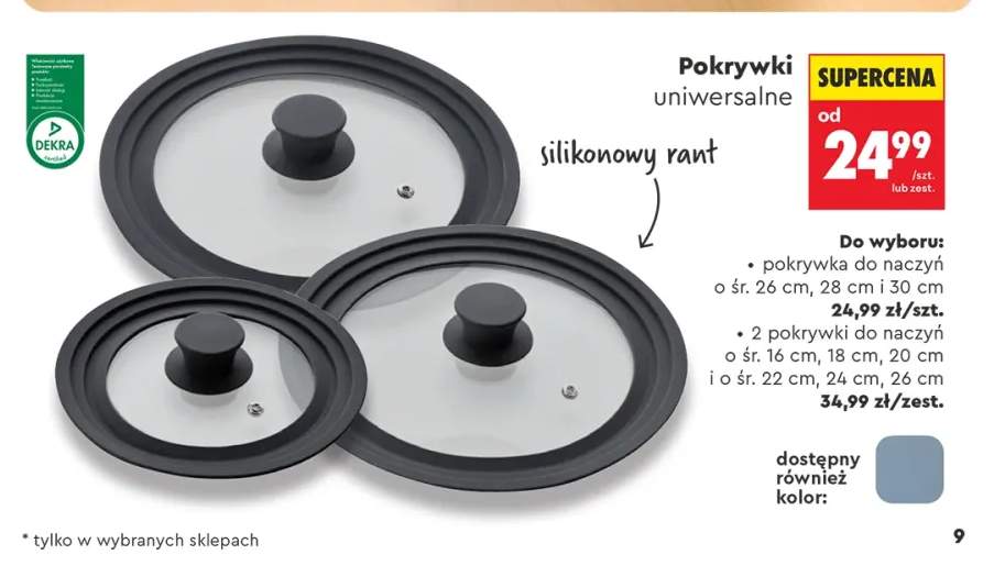 Pokrywka uniwersalna do naczyń +1 wariant