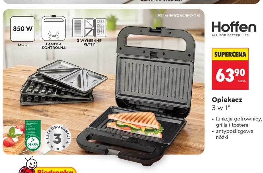 Opiekacz 3 w 1 Hoffen