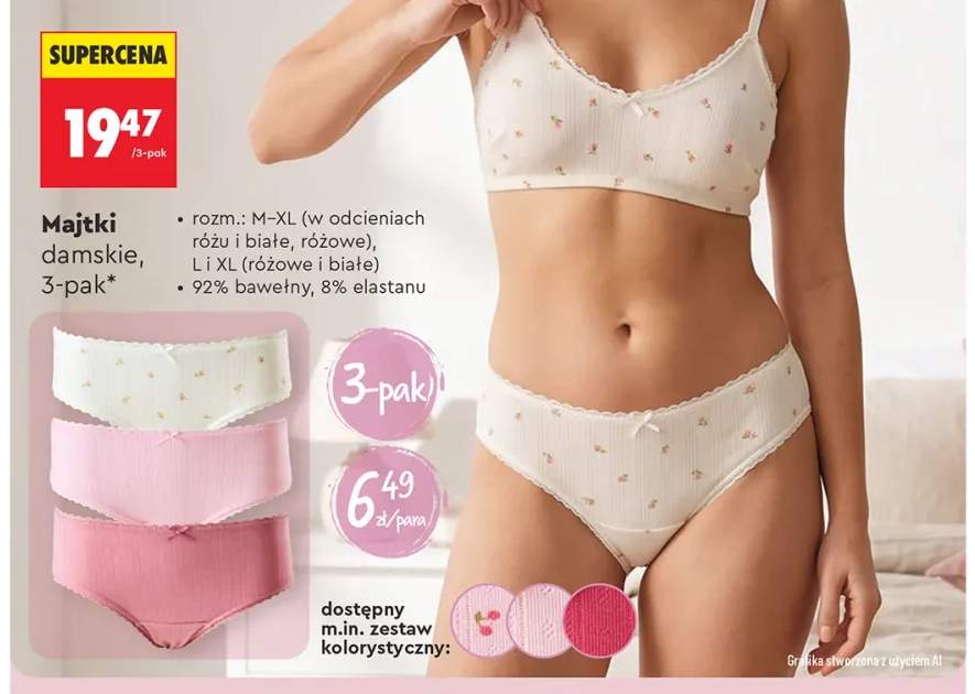 Majtki damskie Clevé 3-pak