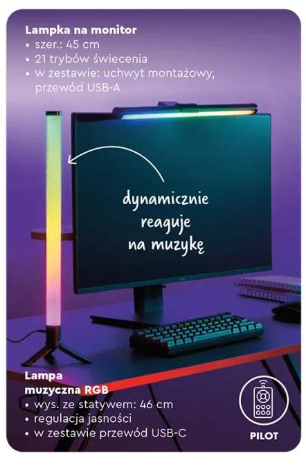 Lampka na monitor Hykker +1 wariant
