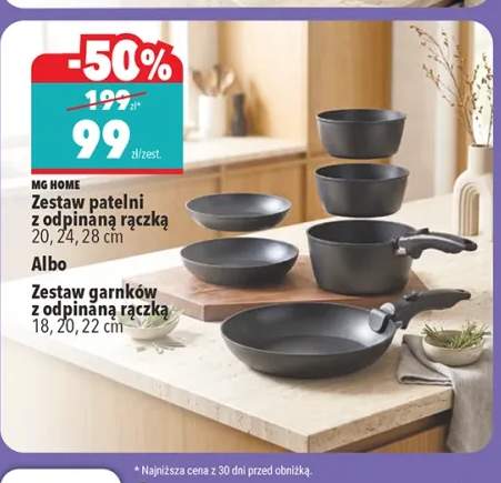 Zestaw patelni z odpinaną rączką Mg Home +1 wariant