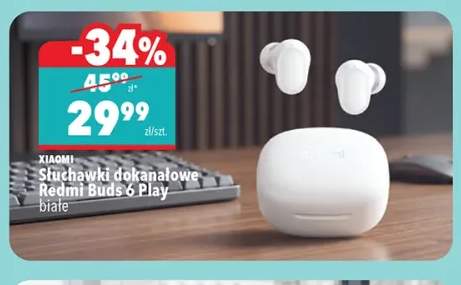 Słuchawki dokanałowe Xiaomi Redmi Buds 6 Play białe