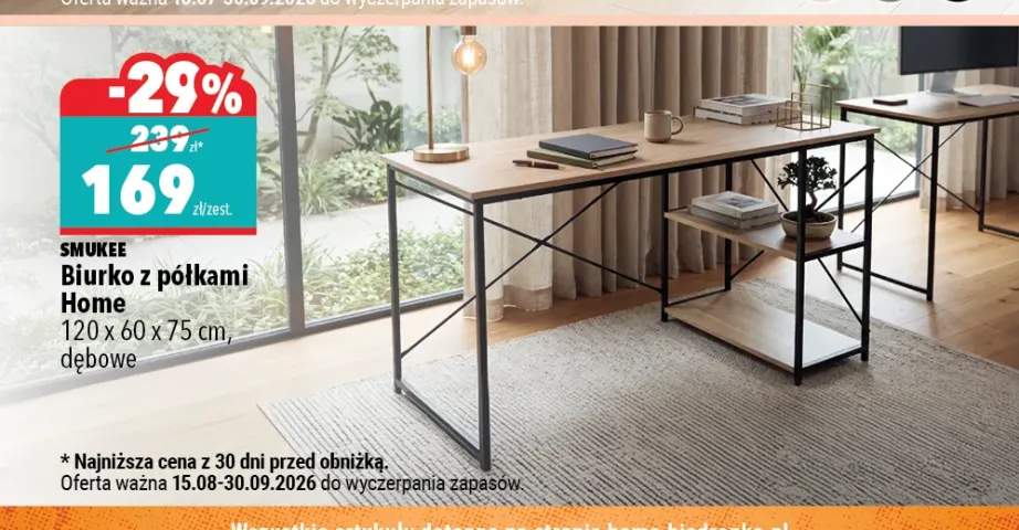 Biurko z półkami Smukee Home