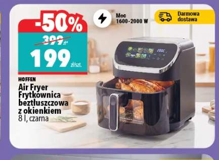 Frytkownica beztłuszczowa z okienkiem Hoffen 8 l
